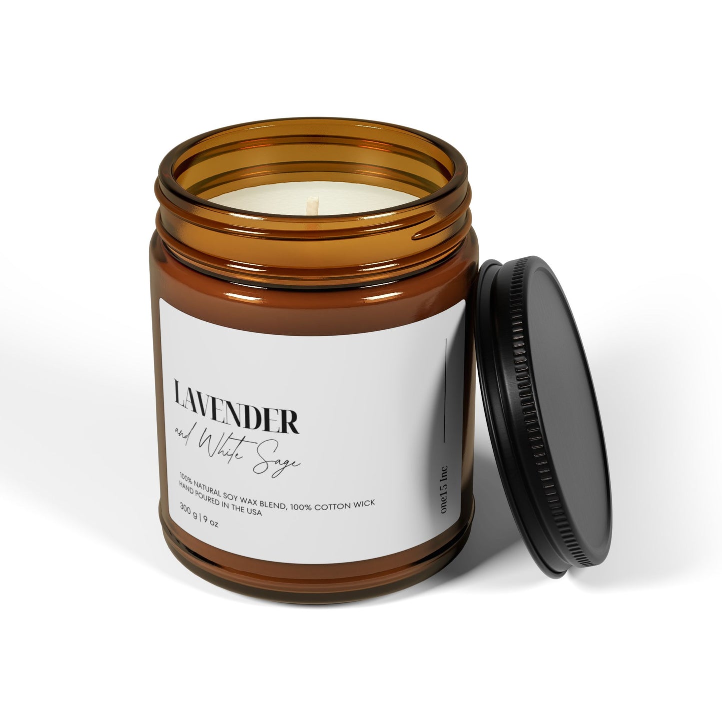 Lavender & White Sage Scented Soy Candle