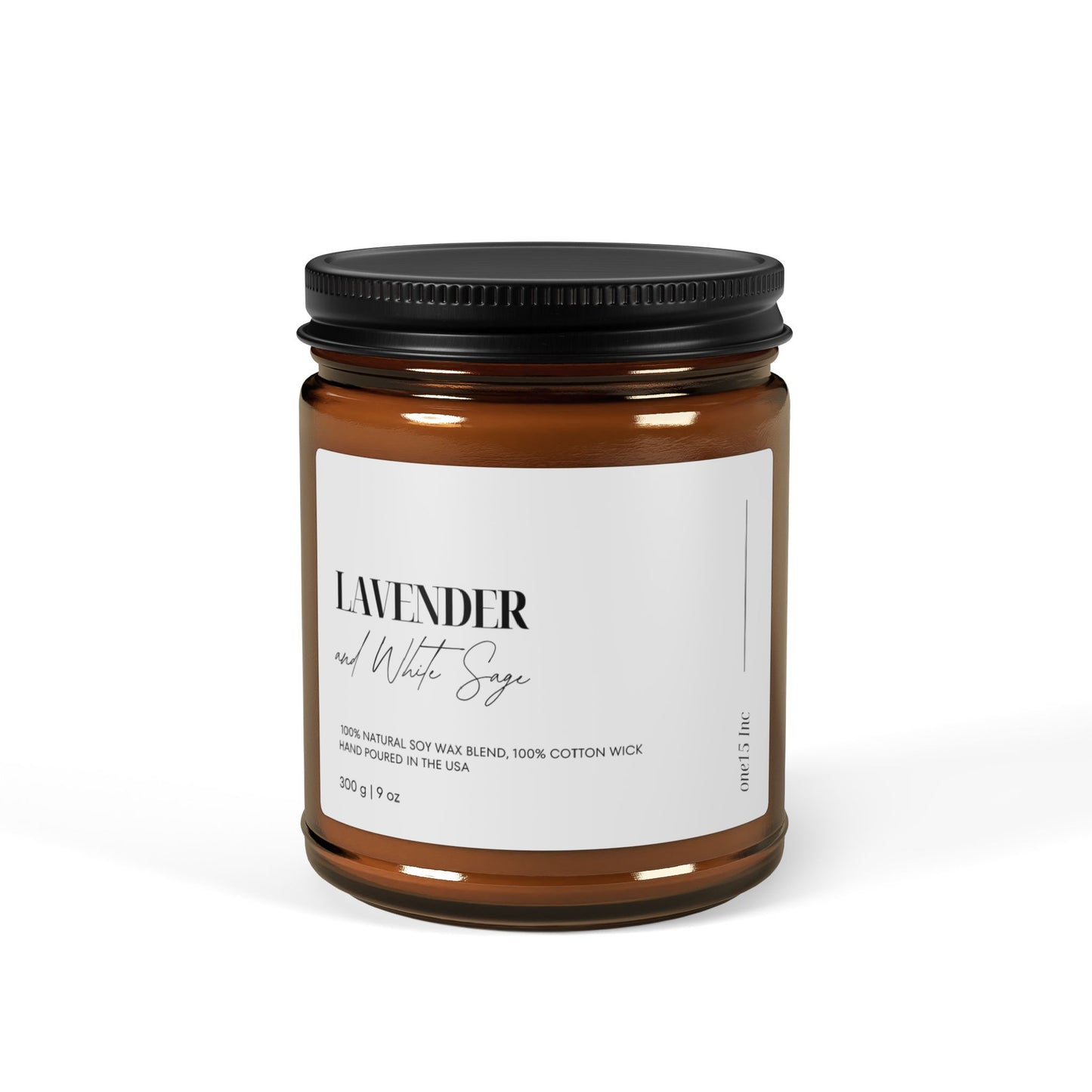 Lavender & White Sage Scented Soy Candle